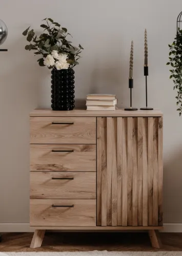 Kommode Wellington | mit 3D-Reliefoptik | Schwedeneiche