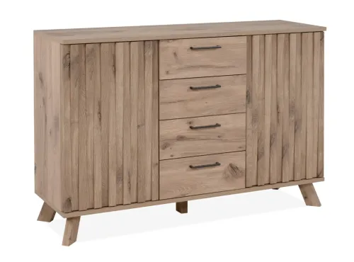 Kommode Wellington mit Schubkästen | mit 3D-Reliefoptik | Schwedeneiche