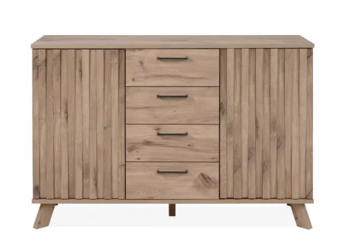 Kommode Wellington mit Schubkästen | mit 3D-Reliefoptik | Schwedeneiche