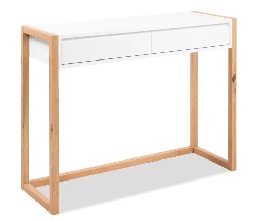 Konsoletisch Denver | mit Schubkästen | weiß / Artisan Eiche