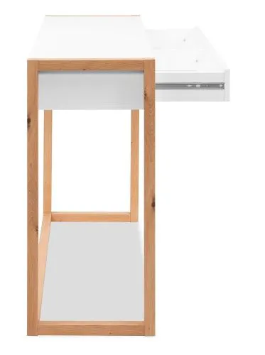 Konsoletisch Denver | mit Schubkästen | weiß / Artisan Eiche