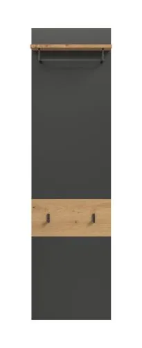 Kopie von Garderobenpaneel Canu 1 | Artisan / Basalt grau #1