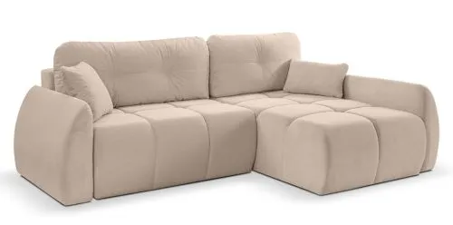 Long Eckschlafsofa Sancho rechts | 255cm | Cord | beige