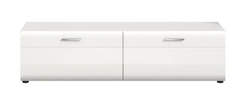 Lowboard Ice | mit 2 Klappen | weiß