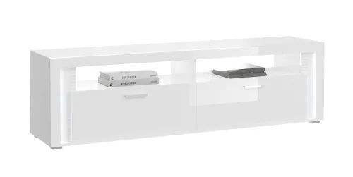 Lowboard Skylight | weiß Hochglanz | inkl. Frontbeleuchtung ohne Unterbauspot