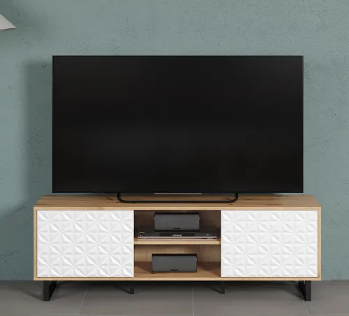 Lowboard TV-Board Aventura | Artisan Eiche / Weiß