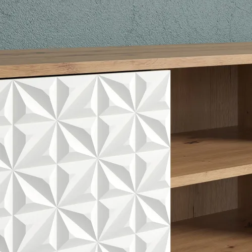 Lowboard TV-Board Aventura | Artisan Eiche / Weiß