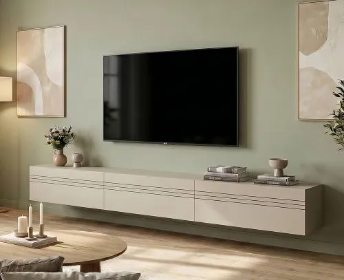 Lowboard TV-Board Beach 2 | 3-teilig | Kaschmir