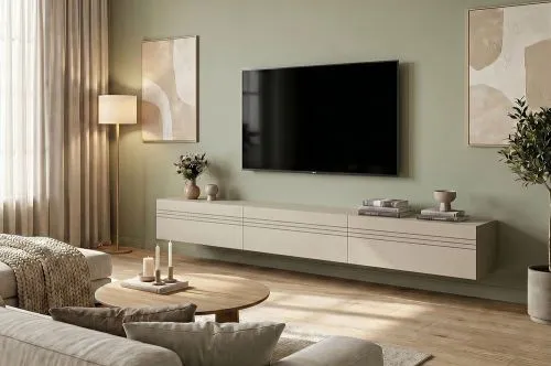 Lowboard TV-Board Beach 2 | 3-teilig | Kaschmir