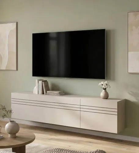 Lowboard TV-Board Beach | 2-teilig | Kaschmir