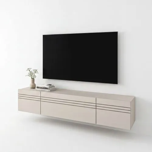 Lowboard TV-Board Beach | 3-teilig | Kaschmir