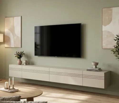 Lowboard TV-Board Beach | 4-teilig | Kaschmir