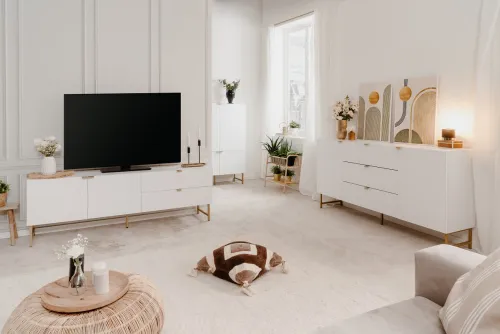 Lowboard TV-Board Edinburgh | weiß matt