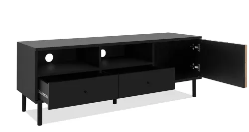 Lowboard TV-Board Monza | Artisan Oak / schwarz