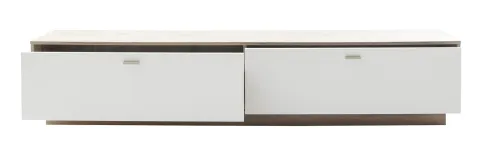 Lowboard TV-Board Santerno | weiß / Wildeiche