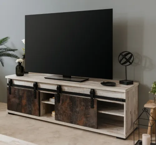 Lowboard TV-Board Sevilla | Aratinga Kiefer / Na Pali