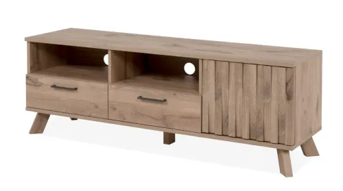 Lowboard TV-Board Wellington | 3D-Reliefoptik | Schwedeneiche