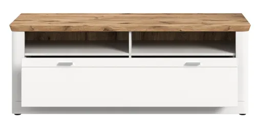 Lowboard TV-Schrank Michigan | weiß / Viking Oak
