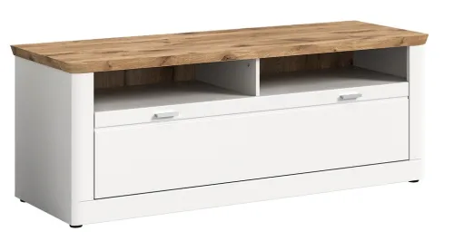 Lowboard TV-Schrank Michigan | weiß / Viking Oak