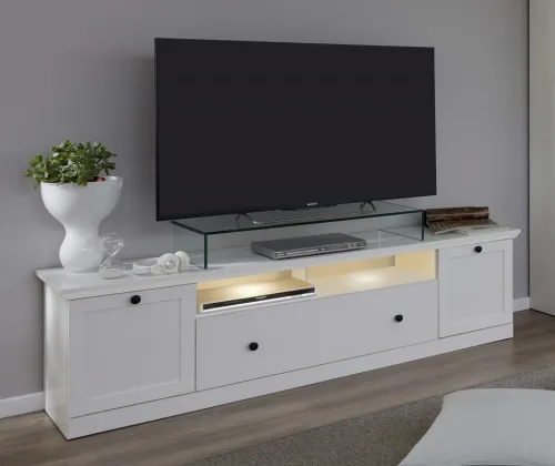 Lowboard TV-Unterteil Baxter | Landhausstil | weiß | ohne Beleuchtung
