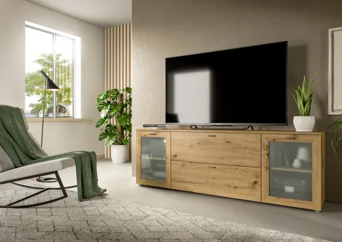 Lowboard Xeno | mit Schubkästen | Artisan Eiche