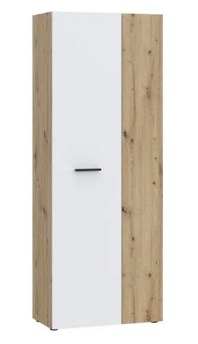 Mehrzweckschrank Drehtürenschrank Schrank Net106 | 2-türig | weiß / Artisan Eiche