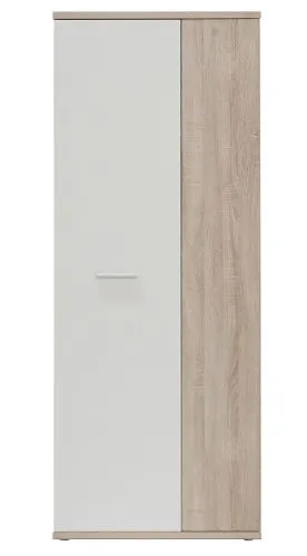 Mehrzweckschrank Drehtürenschrank Schrank Net106 | 2-türig | weiß / Sonoma Eiche