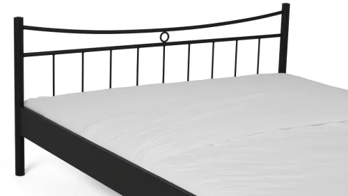 Metallbett Iris 2 | schwarz | 140x210 | ohne Fußteil