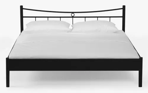Metallbett Iris 2 | schwarz | 90x220 | ohne Fußteil
