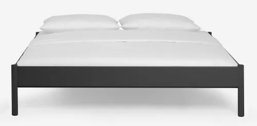 Metallbett Iris 3 | schwarz Struktur | 180x200