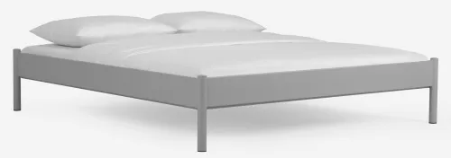 Metallbett Iris 3 | silber Struktur | 100x200