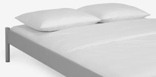 Metallbett Iris 3 | silber Struktur | 200x210