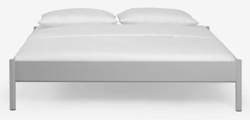 Metallbett Iris 3 | silber Struktur | 90x190