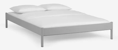 Metallbett Iris 3 | silber Struktur | 90x210