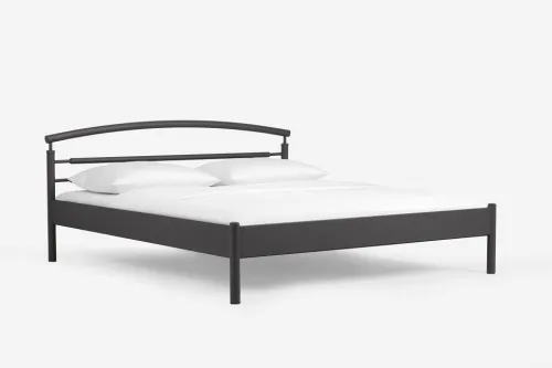 Metallbett Iris | mit Kopfteil | schwarz | 120x210