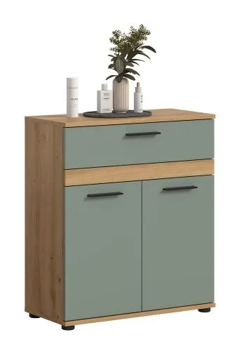 Midischrank Kommode Blake | Salbei / Artisan Eiche