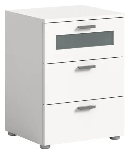 Nachtkommode Xeno | mit Schubkästen | weiß