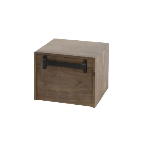 Nachttisch Galia | mit Schubkasten | Akazie massiv | braun