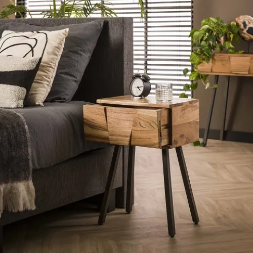Nachttisch Malvine | Akazie massiv | naturell