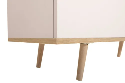 Nachttisch Nachtkonsole Oslo | Skandinavisch | weiß / Sonoma Eiche