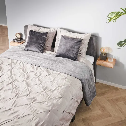 Nachttisch Nivia 2er Set | mit Schubkasten | Akazie massiv | 30x20 cm