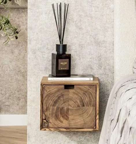 Nachttisch Pandora | mit Schubkasten | Akazienholz | natur