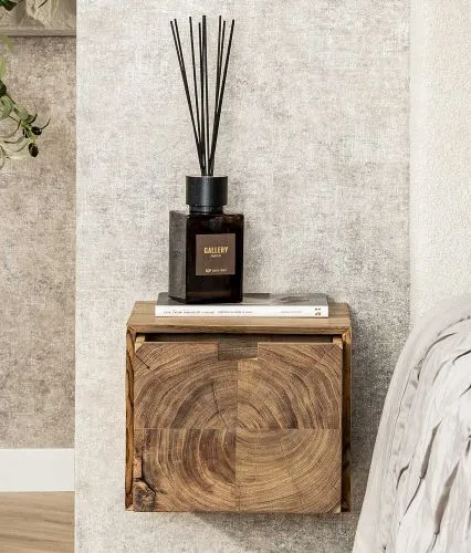 Nachttisch Pandora | mit Schubkasten | Akazienholz | natur