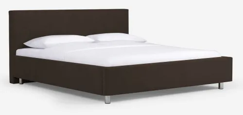 Polsterbett Aster | graubraun | 140x190 | Kopfteil 1