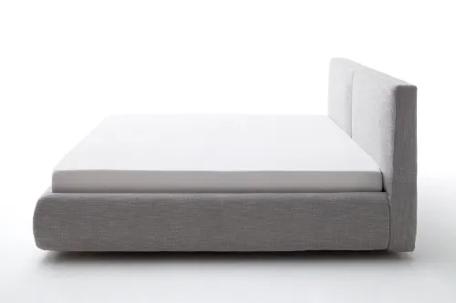Polsterbett Atesio inkl. Bettkasten | hellgrau | 180 x 200 cm