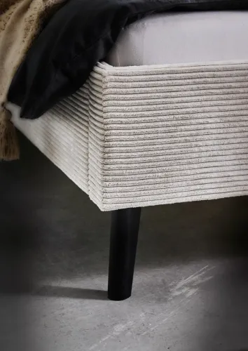 Polsterbett Avola | Cord | beige | 140 x 200 cm