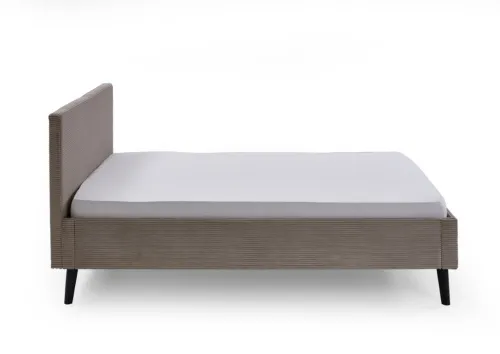 Polsterbett Avola | Cord | taupe braun | 140 x 200 cm