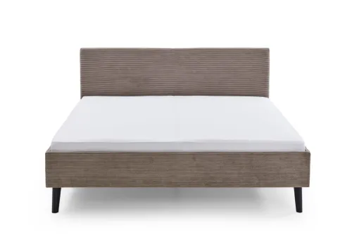 Polsterbett Avola | Cord | taupe braun | 180 x 200 cm
