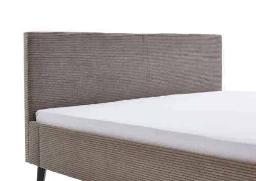 Polsterbett Avola | Cord | taupe braun | 180 x 200 cm