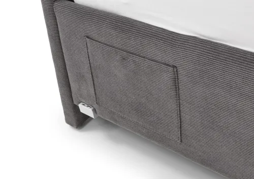 Polsterbett Cool inkl. Bettkasten | anthrazit | 120 x 200 cm | ohne Rückenteil | mit Matratze